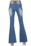Recycled Medium Wash Fit and Flare Jeans